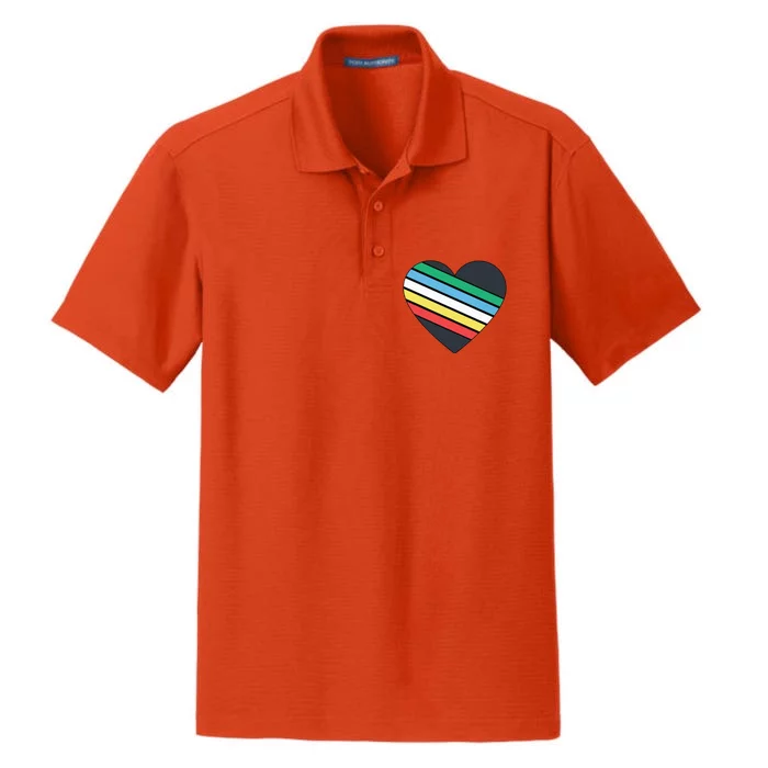 Disability Pride Flag July Disabled Pride Month Awareness Dry Zone Grid Performance Polo