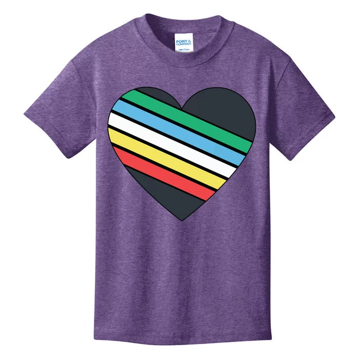 Disability Pride Flag July Disabled Pride Month Awareness Kids T-Shirt