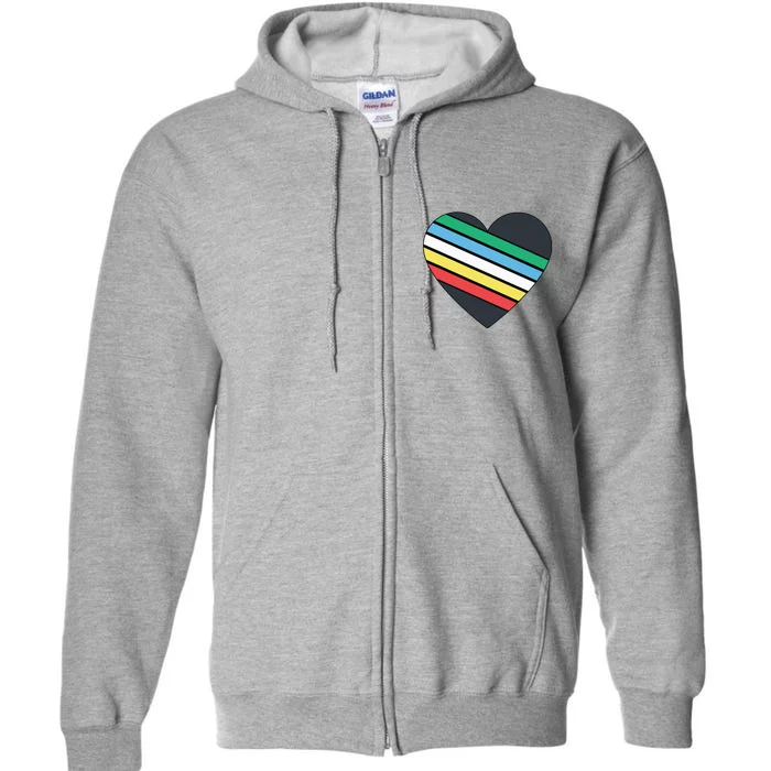 Disability Pride Flag July Disabled Pride Month Awareness Full Zip Hoodie