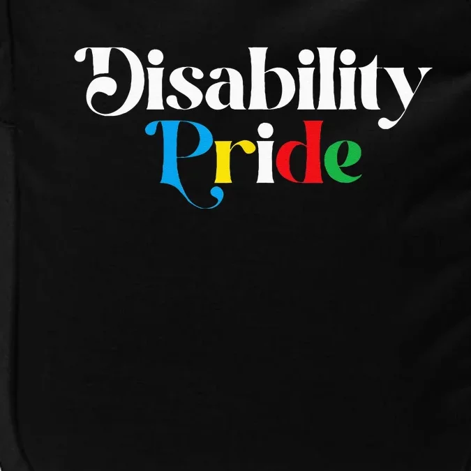 Disability Pride Flag July Disabled Pride Month Awareness Impact Tech Backpack