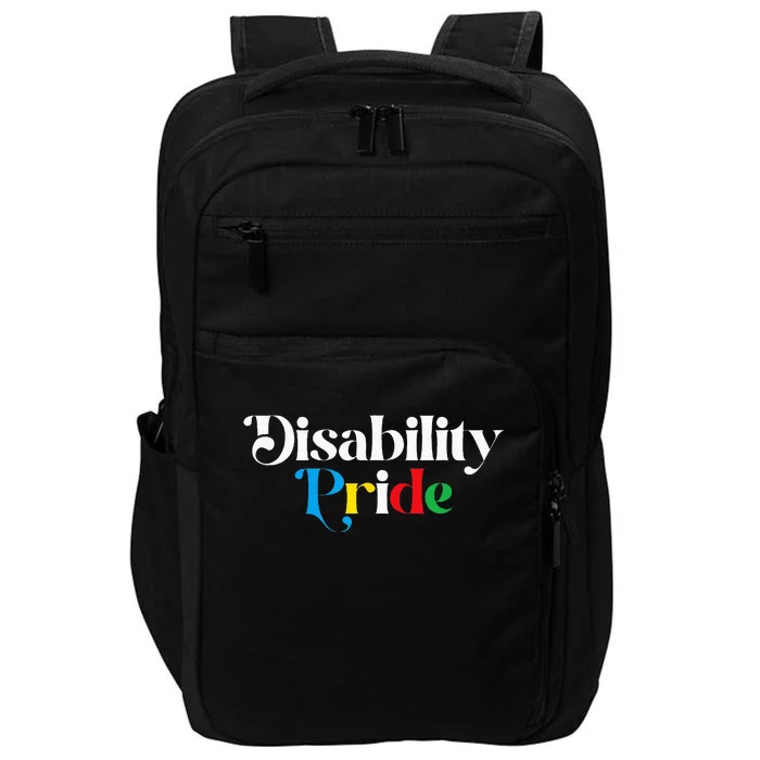 Disability Pride Flag July Disabled Pride Month Awareness Impact Tech Backpack