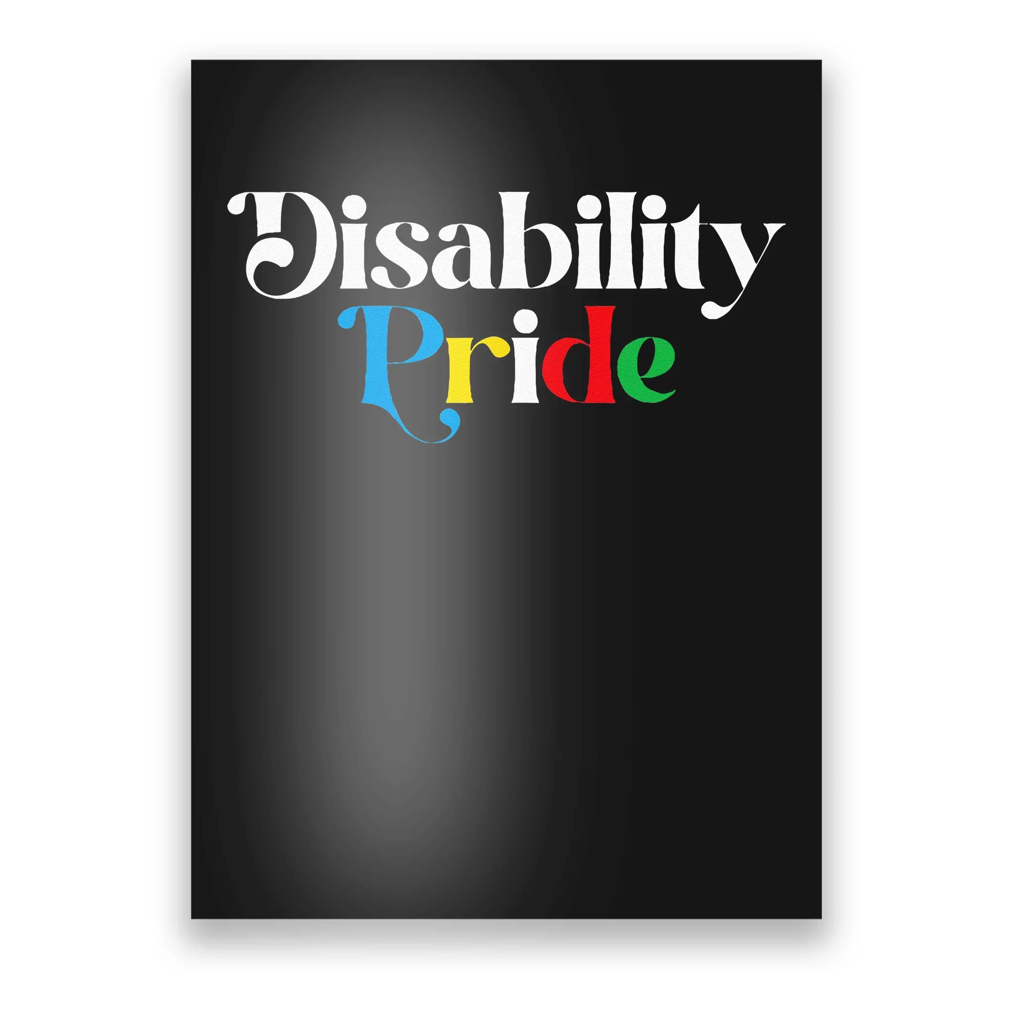 Disability Pride Flag July Disabled Pride Month Awareness Poster ...