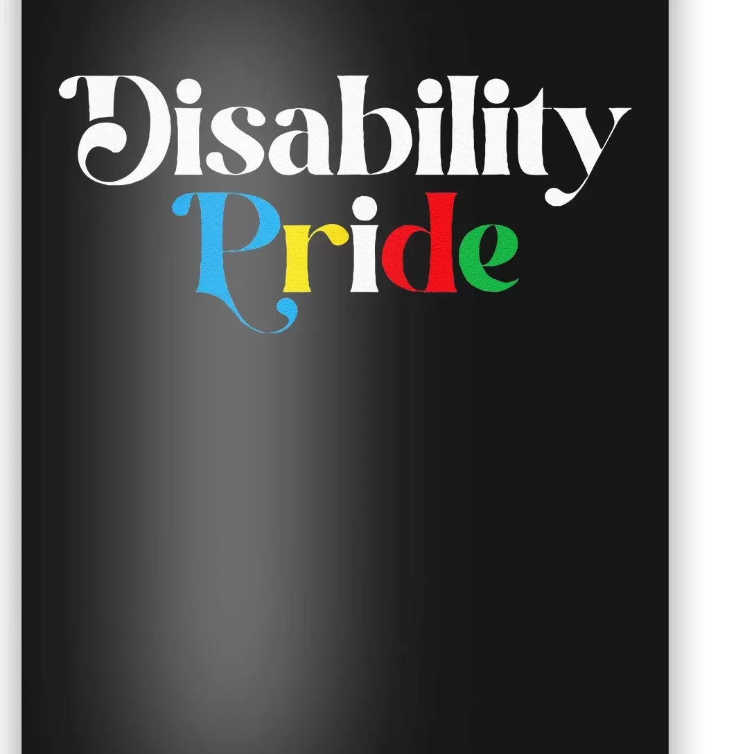 Disability Pride Flag July Disabled Pride Month Awareness Poster