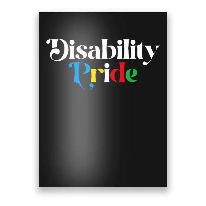 Disability Pride Flag July Disabled Pride Month Awareness Poster