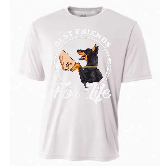 Doberman Pinscher Funny Doberman Lover Cooling Performance Crew T-Shirt