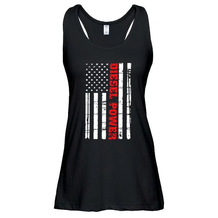 Diesel Power Flag Gift Truck Turbo Brothers Mechanic Ladies Essential Flowy Tank