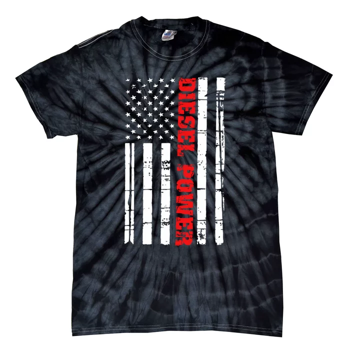 Diesel Power Flag Gift Truck Turbo Brothers Mechanic Tie-Dye T-Shirt