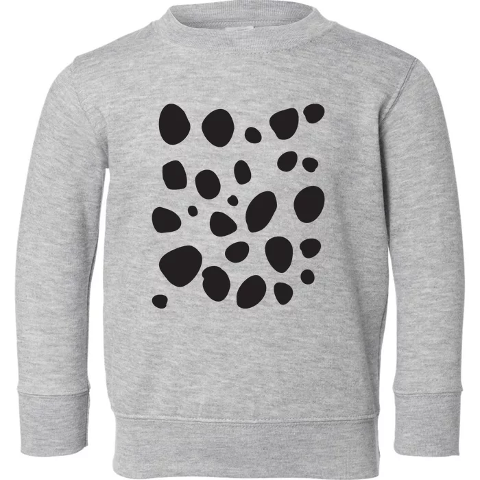 Dalmatian Pattern For Dalmatian Lover Dalmatian Print Toddler Sweatshirt