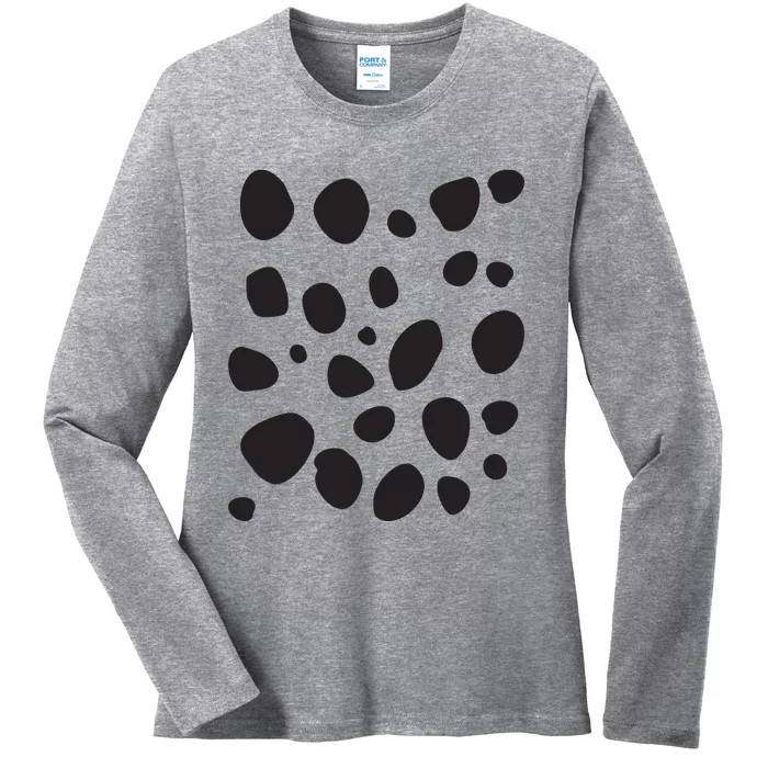 Dalmatian Pattern For Dalmatian Lover Dalmatian Print Ladies Long Sleeve Shirt