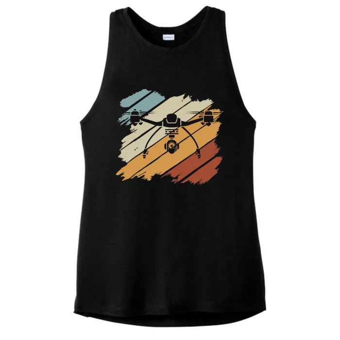 Drohne Pilot FPV Drone Quadrotor Ladies Tri-Blend Wicking Tank