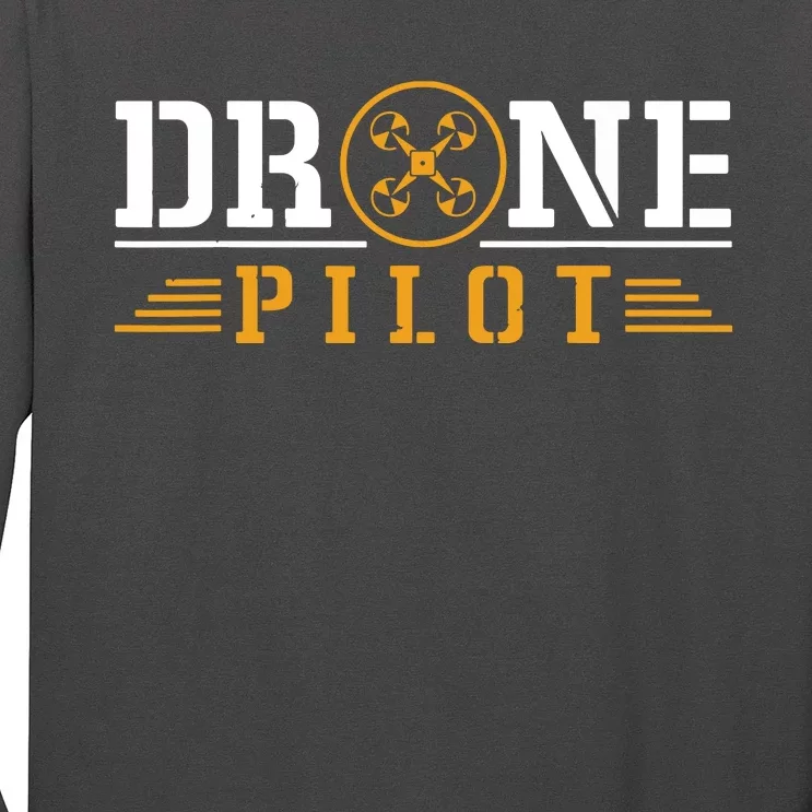 Drone Pilot Funny Quadrotor Drone Pilot Drones Long Sleeve Shirt