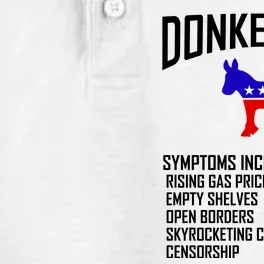 Donkey Pox Funny Symptoms Political Anti Biden Dry Zone Grid Performance Polo