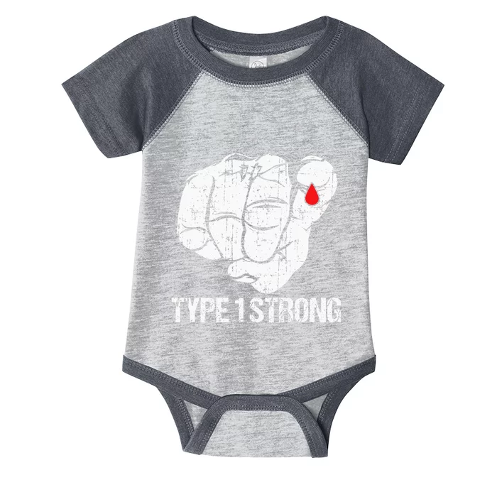 Diabetic Patients Fighter Awareness Diabetes Type 1 Infant Baby Jersey Bodysuit