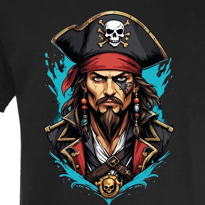 Detailed Pirate Face Garment-Dyed Heavyweight T-Shirt