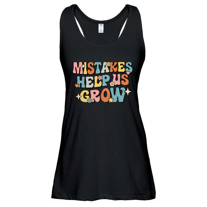 Daisy Positive Growth Mindset Retro Teacher Back To School Ladies Essential Flowy Tank