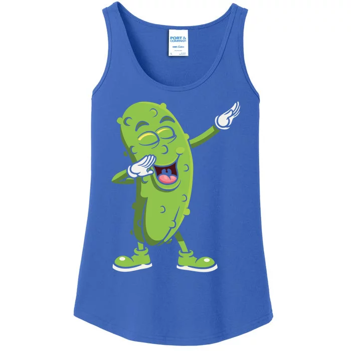 Dabbing Pickle Gift Cucumber Vegetarian Vegan Pickles Lover Gift Ladies Essential Tank