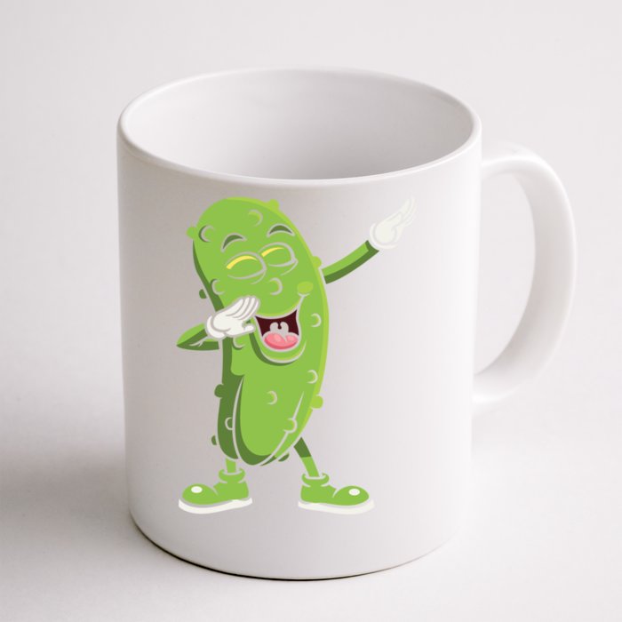 Dabbing Pickle Gift Cucumber Vegetarian Vegan Pickles Lover Gift Front & Back Coffee Mug