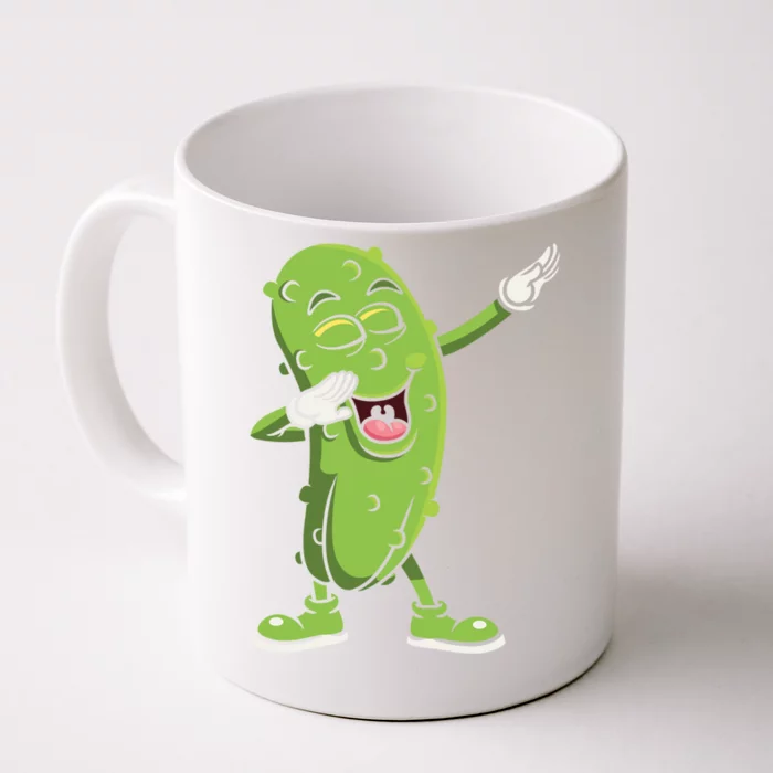 Dabbing Pickle Gift Cucumber Vegetarian Vegan Pickles Lover Gift Front & Back Coffee Mug