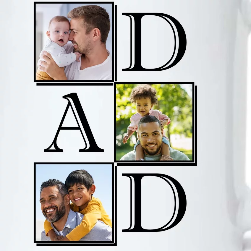 Dad Personalized Gift For Fathers Day Custom Photo Black Color Changing Mug