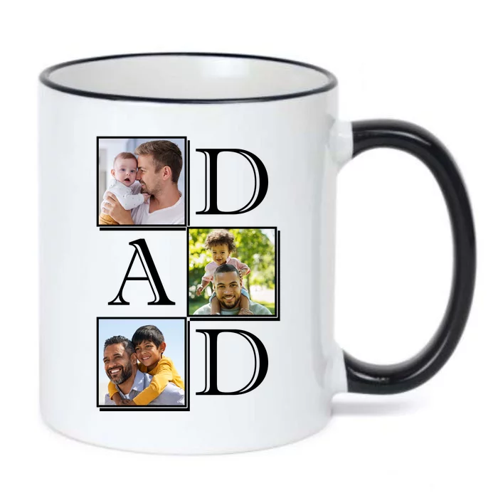 Dad Personalized Gift For Fathers Day Custom Photo Black Color Changing Mug