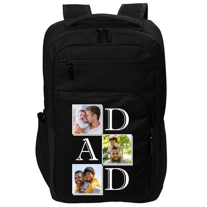 Dad Personalized Gift For Fathers Day Custom Photo Impact Tech Backpack