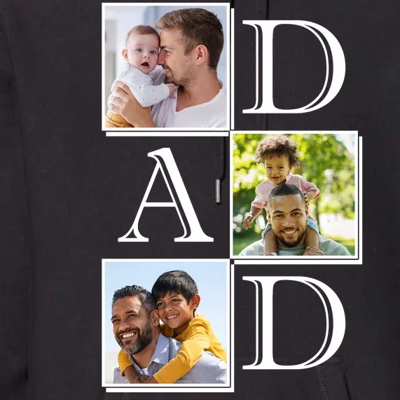 Dad Personalized Gift For Fathers Day Custom Photo Premium Hoodie