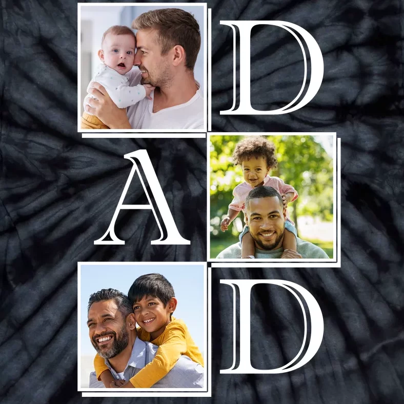 Dad Personalized Gift For Fathers Day Custom Photo Tie-Dye T-Shirt