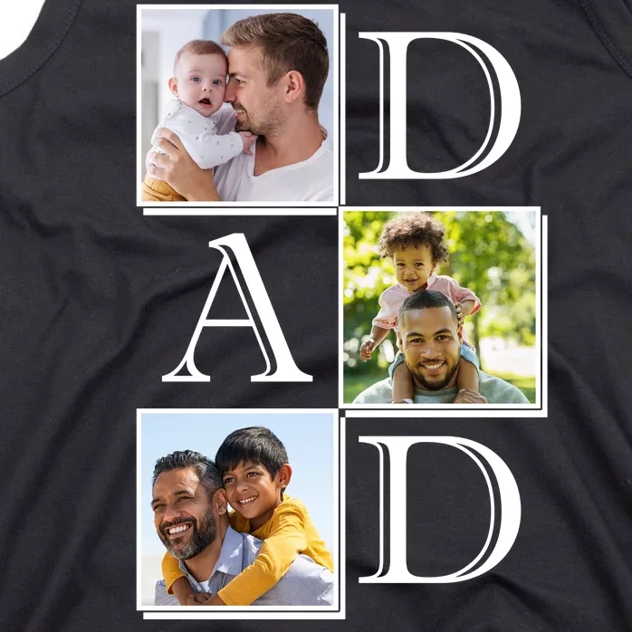 Dad Personalized Gift For Fathers Day Custom Photo Tank Top