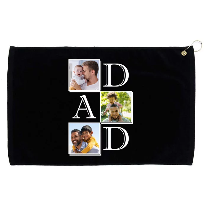 Dad Personalized Gift For Fathers Day Custom Photo Grommeted Golf Towel