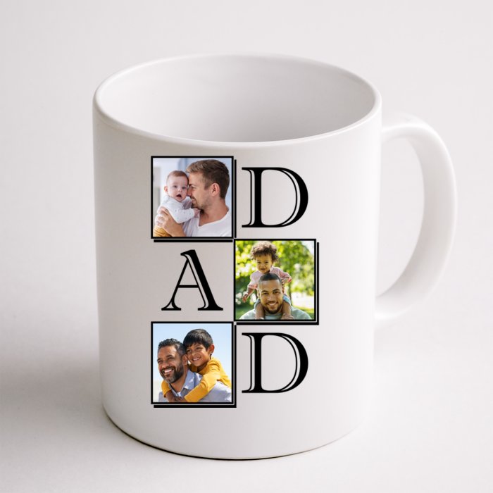 Dad Personalized Gift For Fathers Day Custom Photo Front & Back Coffee Mug