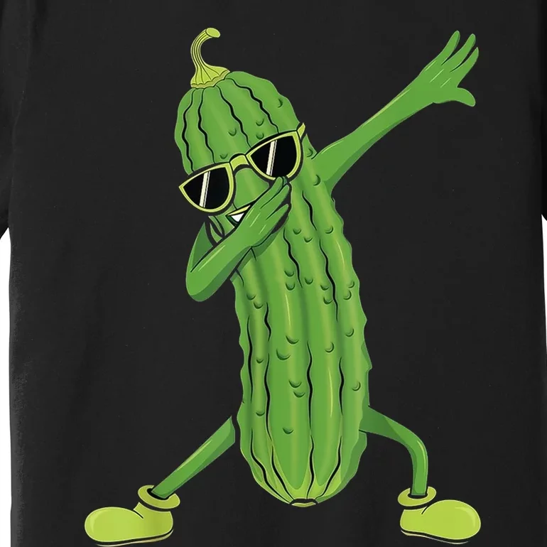 Dabbing Pickle Gift Dancing Cucumber Lover Funny Gifts Premium T-Shirt