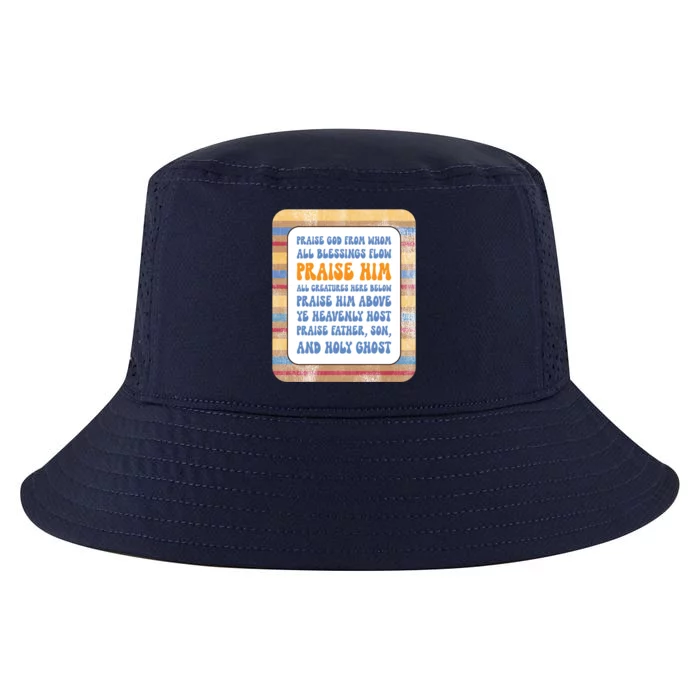 Doxology Praise God From Whom All Blessings Flow Cute Gift Cool Comfort Performance Bucket Hat