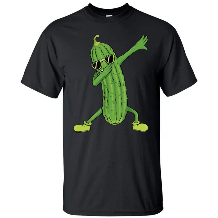 Dabbing Pickle Gift Dancing Cucumber Lover Funny Gifts Tall T-Shirt