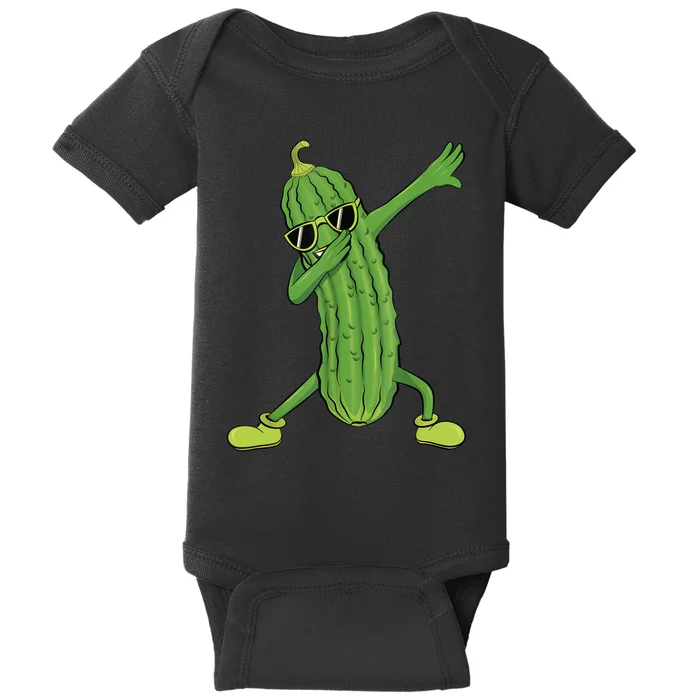 Dabbing Pickle Gift Dancing Cucumber Lover Funny Gifts Baby Bodysuit