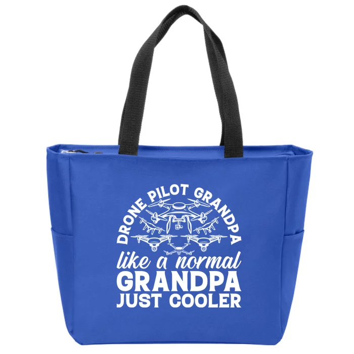 Drone Pilot Grandpa Quadcopter Drone Pilot Grandpa Meaningful Gift Zip Tote Bag