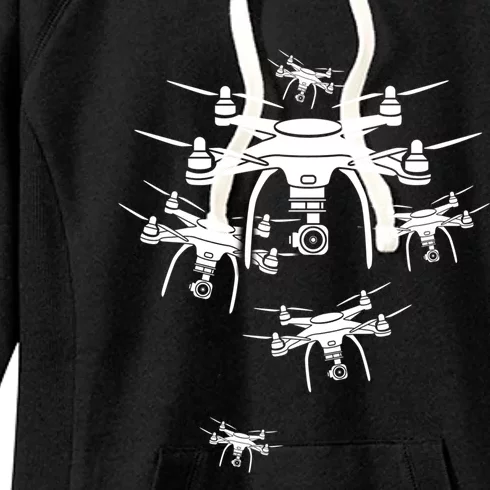 Drone Pilot Gift Women's Fleece Hoodie