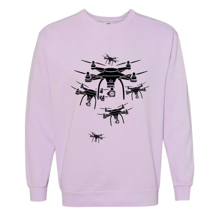 Drone Pilot Gift Garment-Dyed Sweatshirt