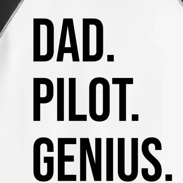 Dad Pilot Genius Funny Father Gift Toddler Fine Jersey T-Shirt