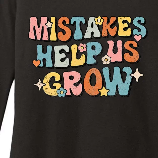 Daisy Positive Growth Mindset Retro Teacher Back To School Womens CVC Long Sleeve Shirt