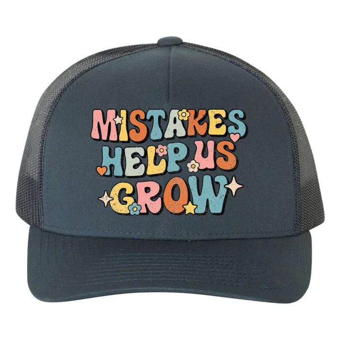 Daisy Positive Growth Mindset Retro Teacher Back To School Yupoong Adult 5-Panel Trucker Hat