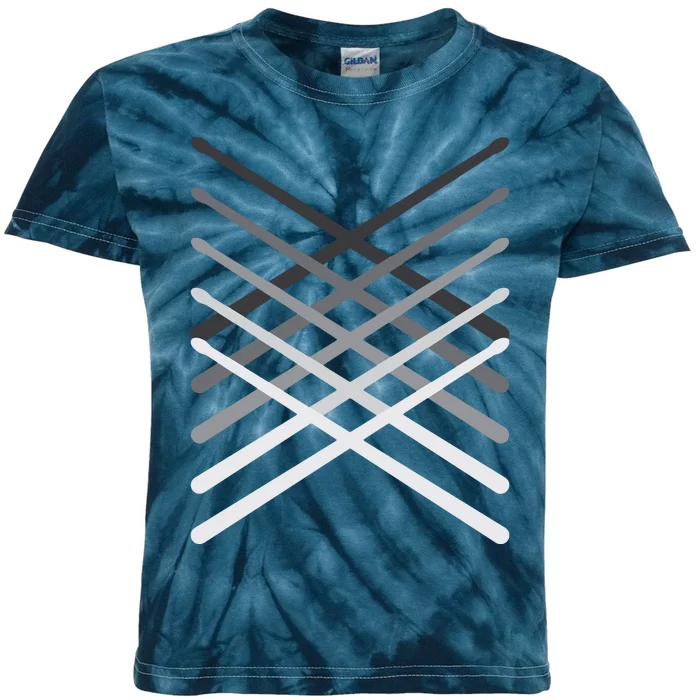 Drummer Percussionist Gift Drumsticks Tee Kids Tie-Dye T-Shirt