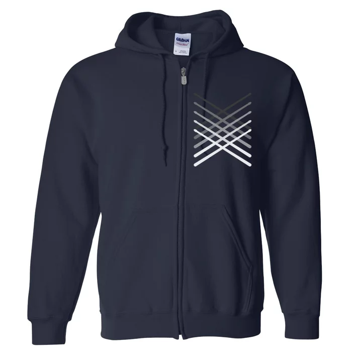 Drummer Percussionist Gift Drumsticks Tee Full Zip Hoodie