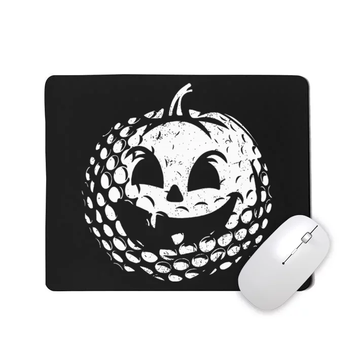 Distressed Pumpkin Golf Halloween Golf Player Mousepad