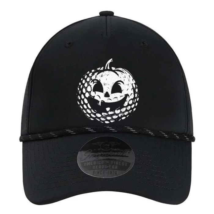 Distressed Pumpkin Golf Halloween Golf Player Performance The Dyno Cap