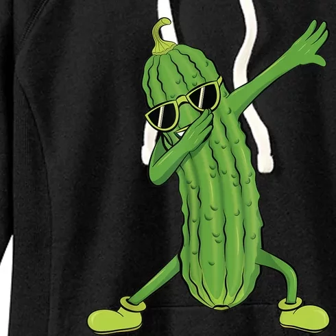 Dabbing Pickle Gift Dancing Cucumber Lover Funny Gifts Women's Fleece Hoodie