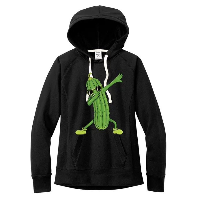 Dabbing Pickle Gift Dancing Cucumber Lover Funny Gifts Women's Fleece Hoodie