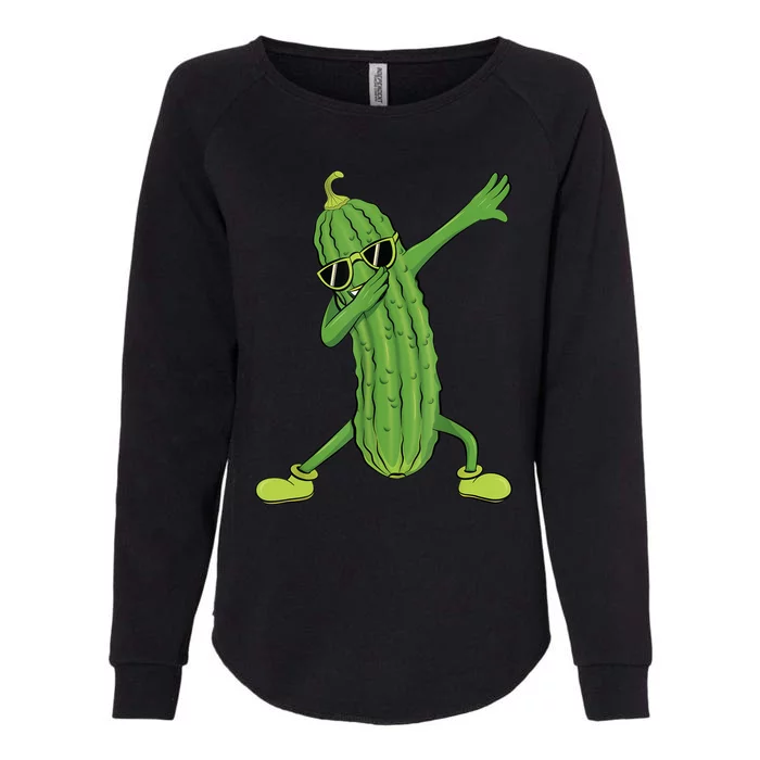 Dabbing Pickle Gift Dancing Cucumber Lover Funny Gifts Womens California Wash Sweatshirt