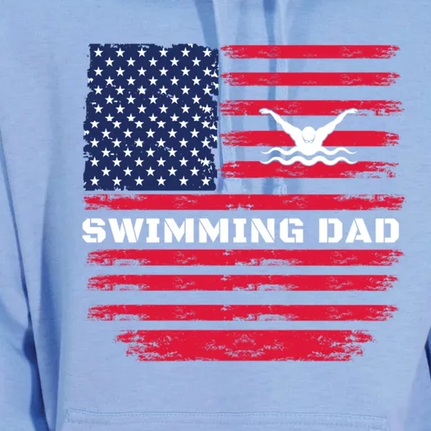 Daddy Protector Hero Fathers Day Camo American Flag Swimming Gift Unisex Surf Hoodie