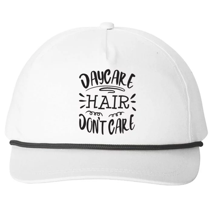 Daycare Provider Hair Funny Child Care Worker Teacher Gift Snapback Five-Panel Rope Hat