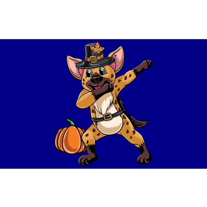 Dabbing Pilgrim Hyena Thanksgiving Gift Bumper Sticker